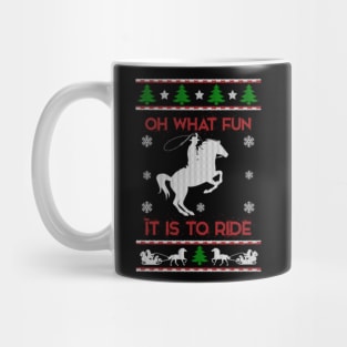 Horse Lover Ugly Christmas Sweater Gift Mug